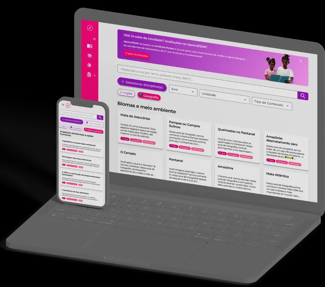 Mockup do AprendiZAP
